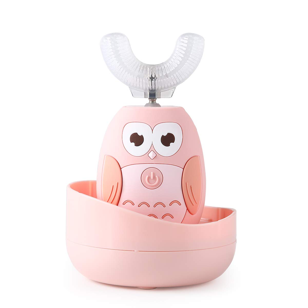 Upgraded Kids U Shaped Electric Toothbrush, 360° Automatic Whitening Rechargeable Sonic Toothbrush 