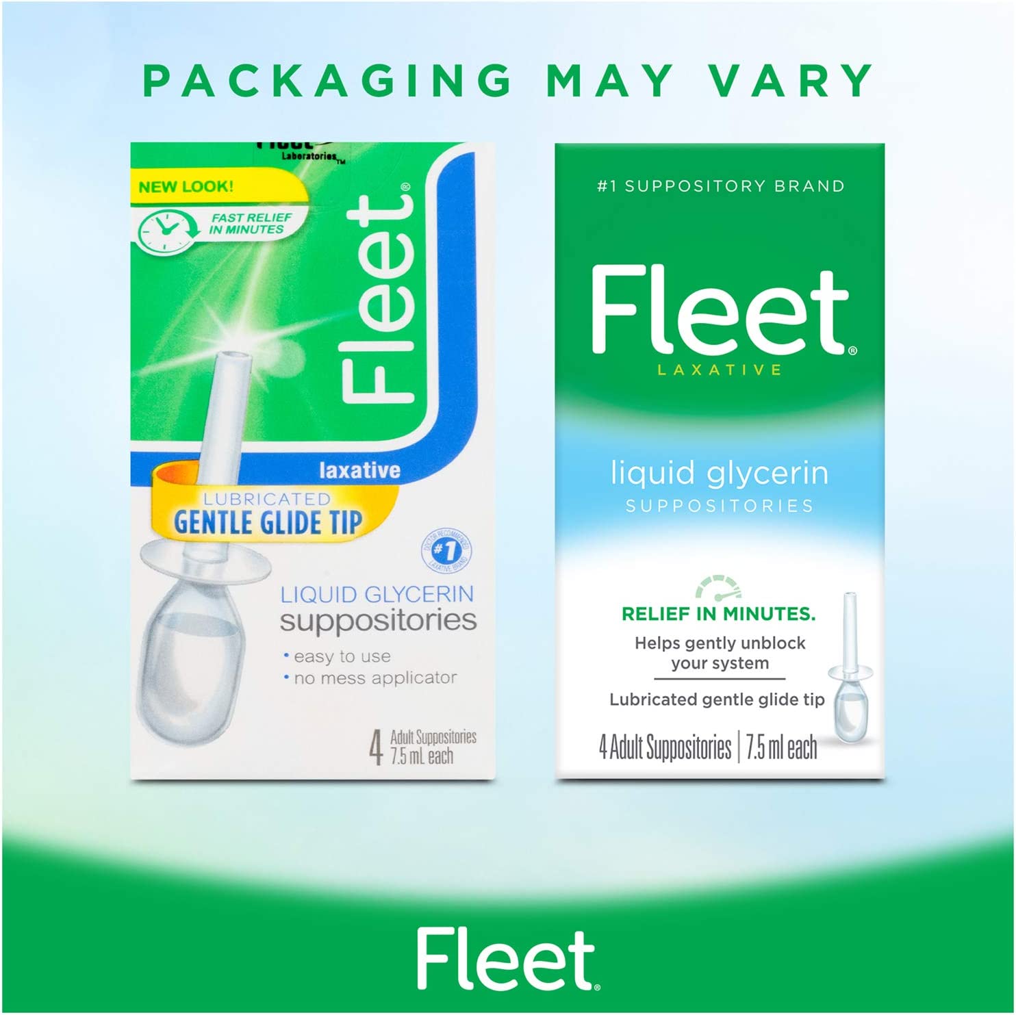 Fleet Liquid Glycerin Suppositories for Adult Constipation, 4 Count ( Pack of 3)