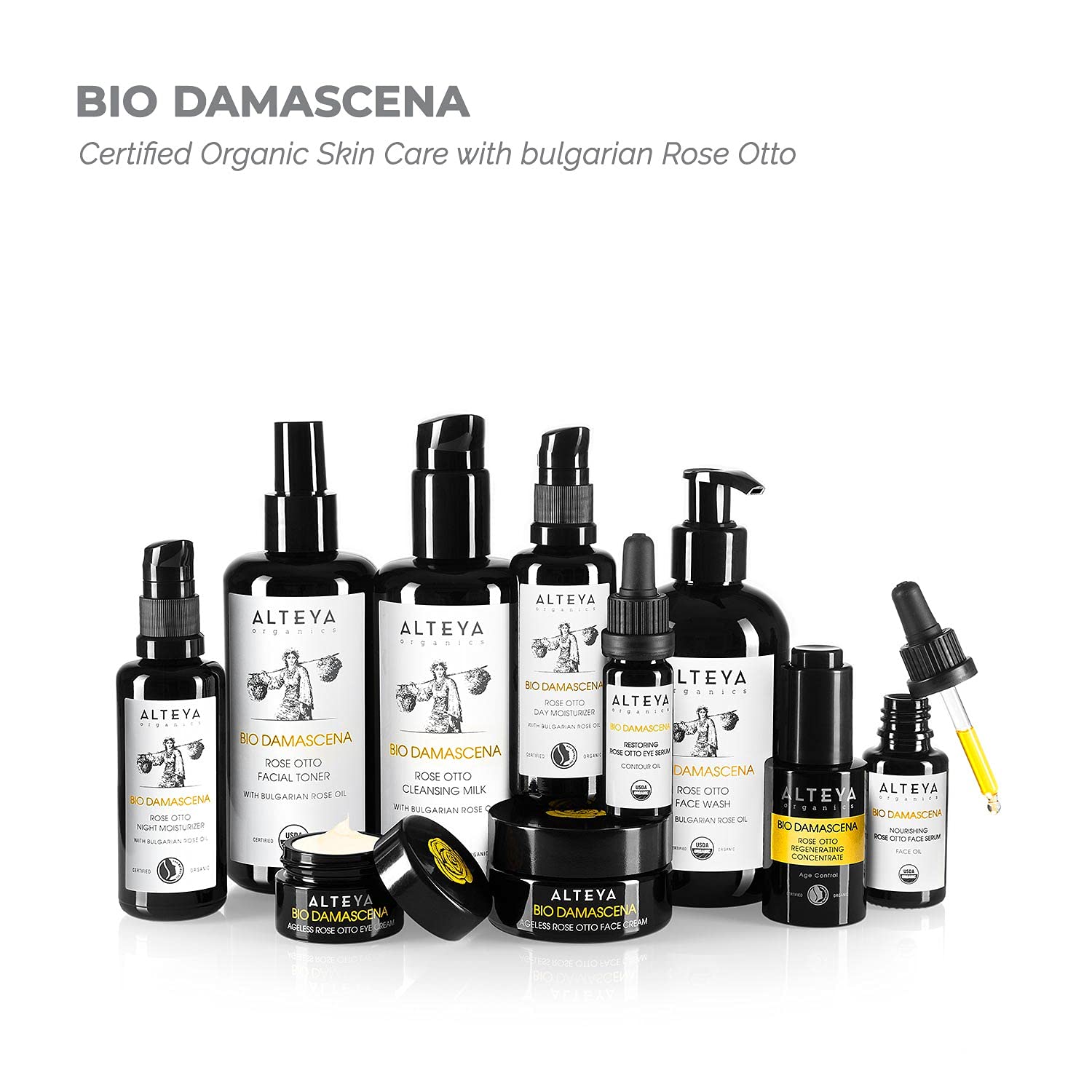 Alteya Organics Day Moisturizer NaTrue Certified Organic Skin Care 1.7 Fl Oz/50 mL Bio Damascena Awa