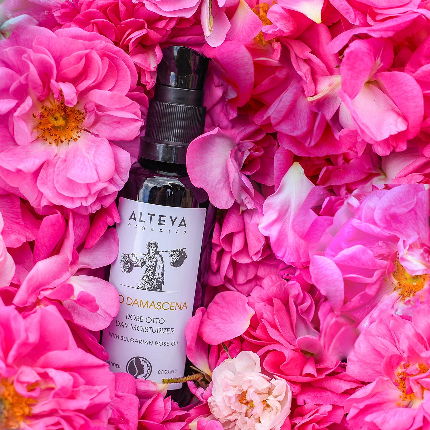 Alteya Organics Day Moisturizer NaTrue Certified Organic Skin Care 1.7 Fl Oz/50 mL Bio Damascena Awa
