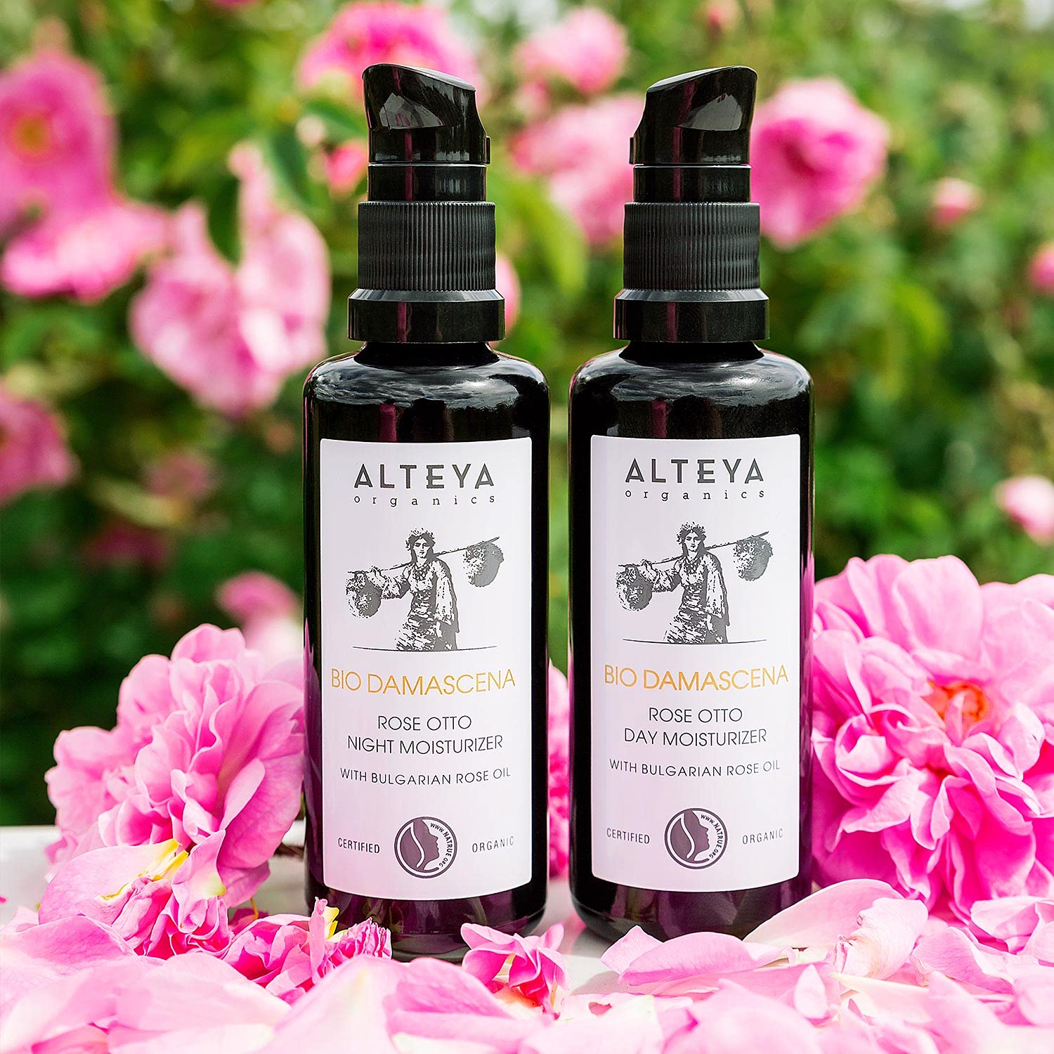 Alteya Organics Day Moisturizer NaTrue Certified Organic Skin Care 1.7 Fl Oz/50 mL Bio Damascena Awa