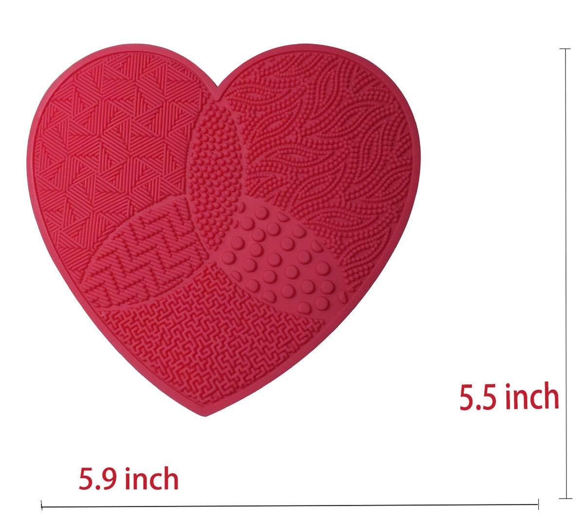 LARGE Brush Cleaning Mat, Makeup Brush Cleaning Mat, Silicone Makeup Cleaning Brush Scrubber Mat Por