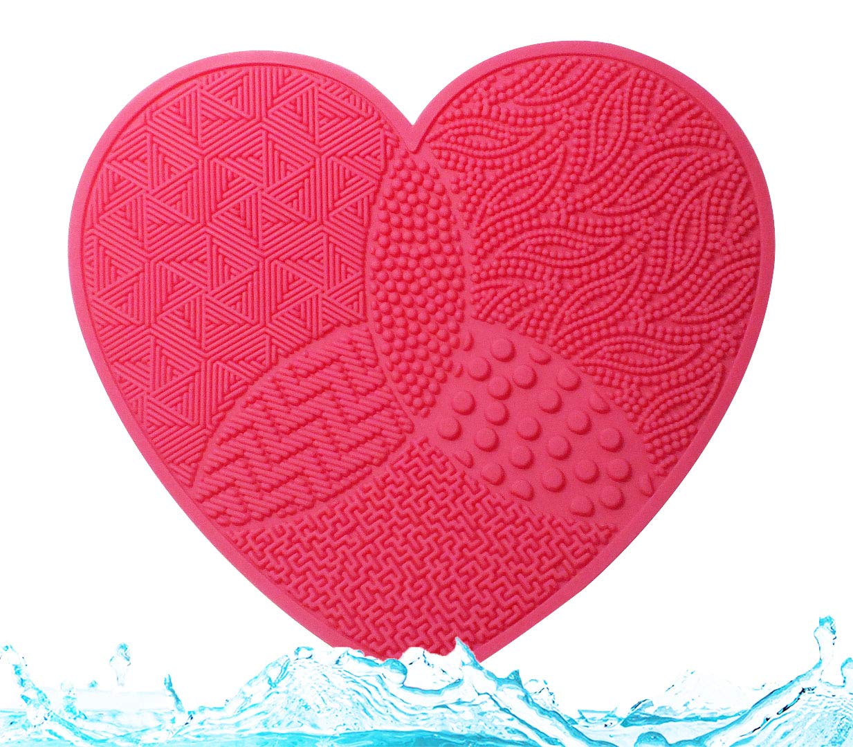 LARGE Brush Cleaning Mat, Makeup Brush Cleaning Mat, Silicone Makeup Cleaning Brush Scrubber Mat Por