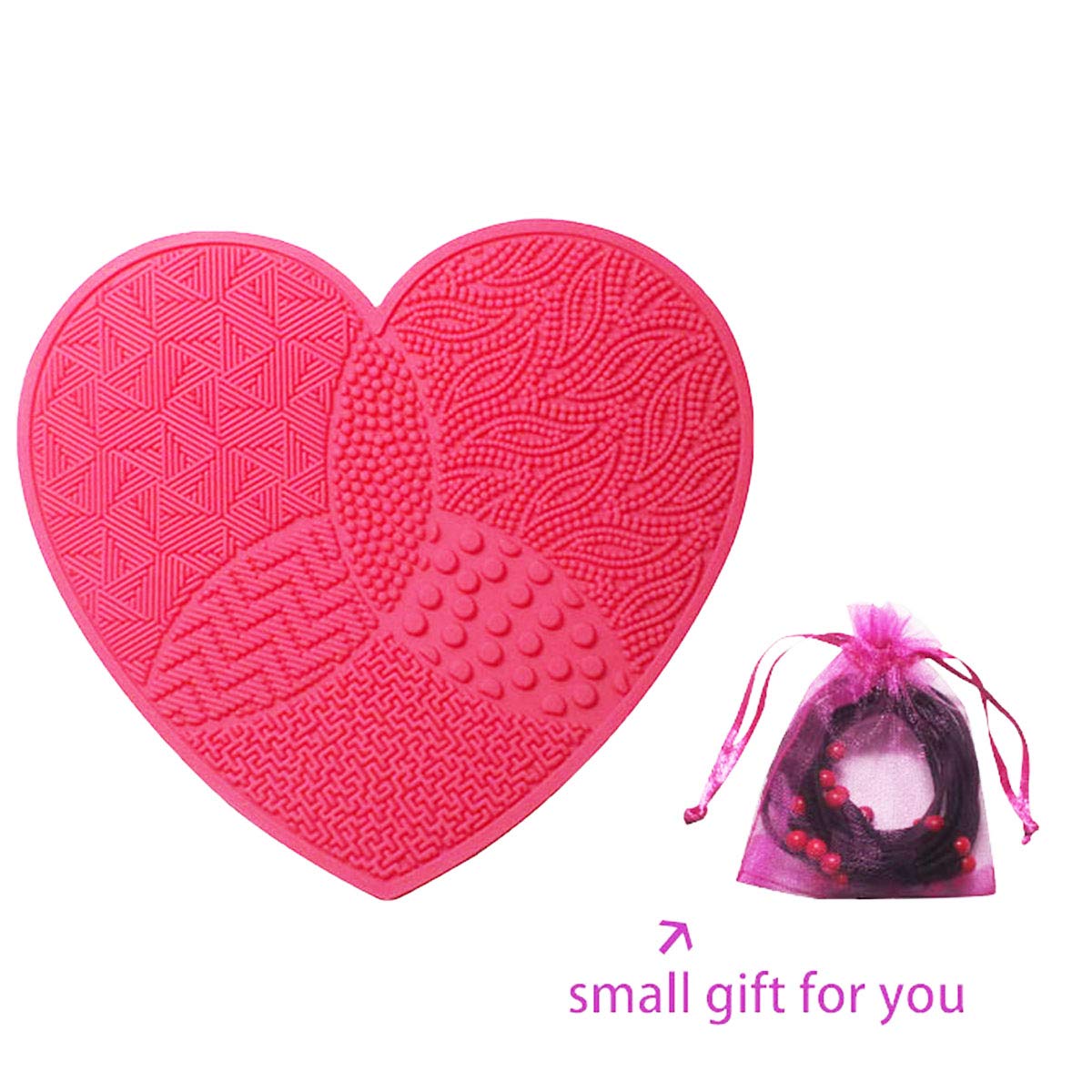 LARGE Brush Cleaning Mat, Makeup Brush Cleaning Mat, Silicone Makeup Cleaning Brush Scrubber Mat Por