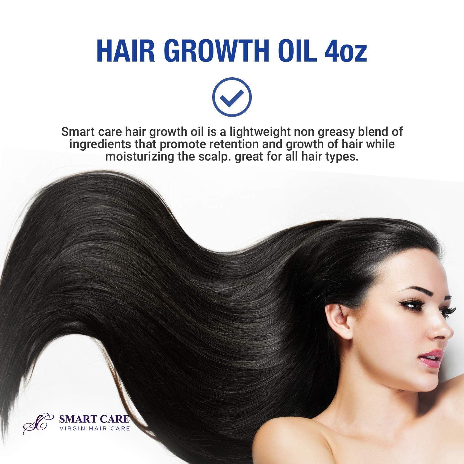 Smart Care Virgin Growth Oil Retention & Growth Formula Wild Growth (1 PACK, Black Castor)
