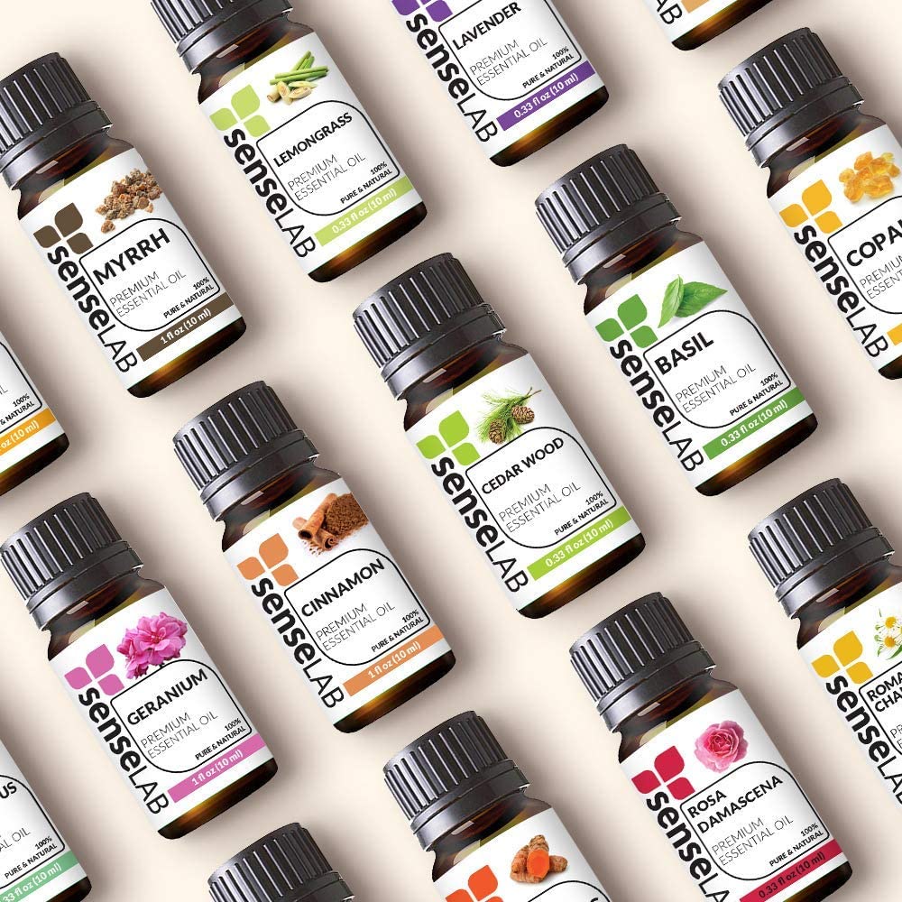 SenseLAB Cedarwood Essential Oil - 100 % Pure Extract Cedarwood Oil Therapeutic Grade - Hair and Ski