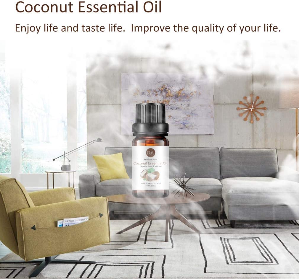 3 Pack Coconut Essential Oil Pure Undiluted Coconut Oil 3x10 ML
