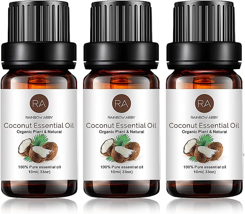 3 Pack Coconut Essential Oil Pure Undiluted Coconut Oil 3x10 ML