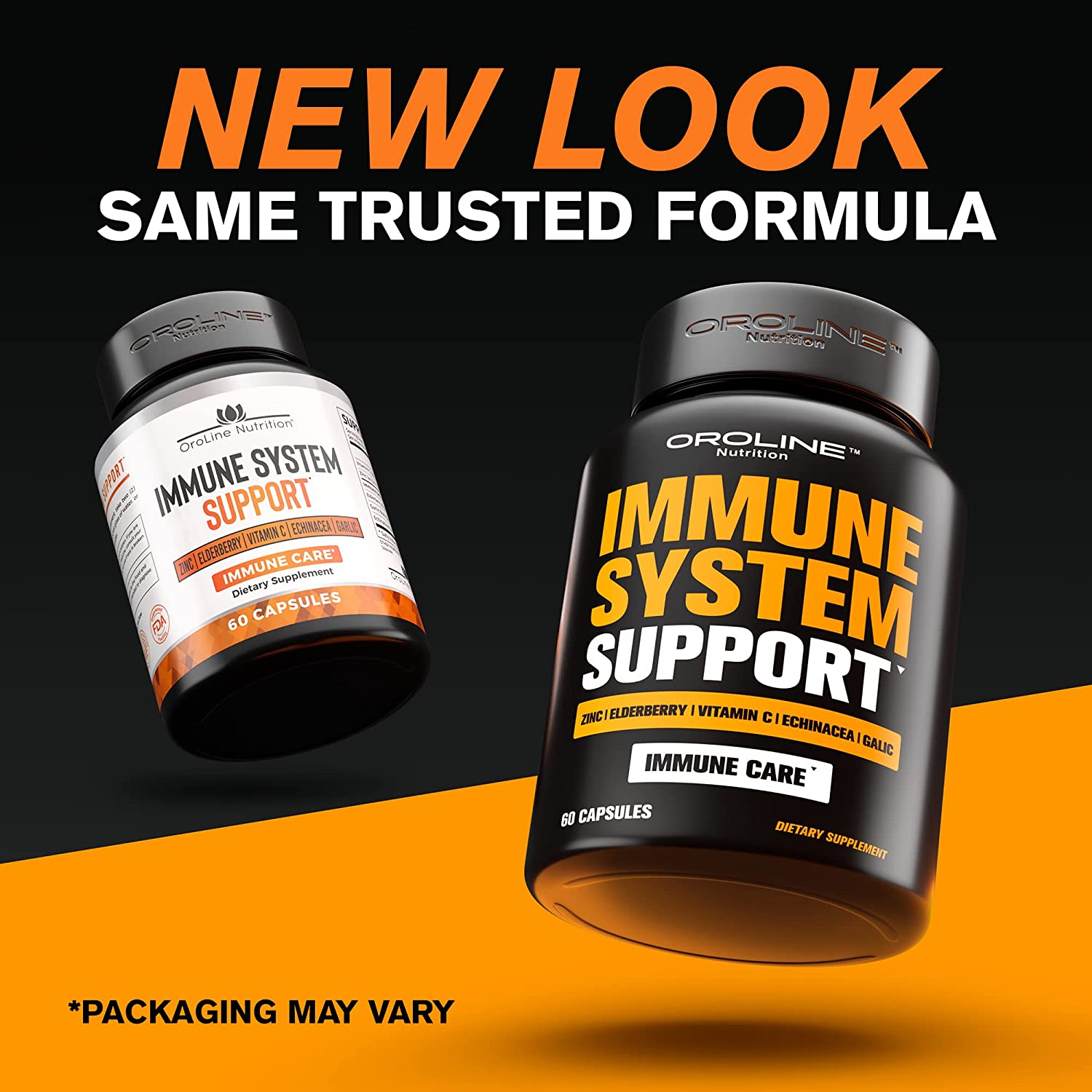 Immune Support Vitamins - Garlic, Vitamin C and Zinc, Elderberry, Echinacea - Immune System Booster 