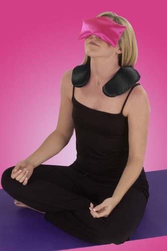 Happy Wraps Namaste Yoga Eye Pillows - Unscented Eye Pillows for Yoga - Set of 4 - Black Cotton