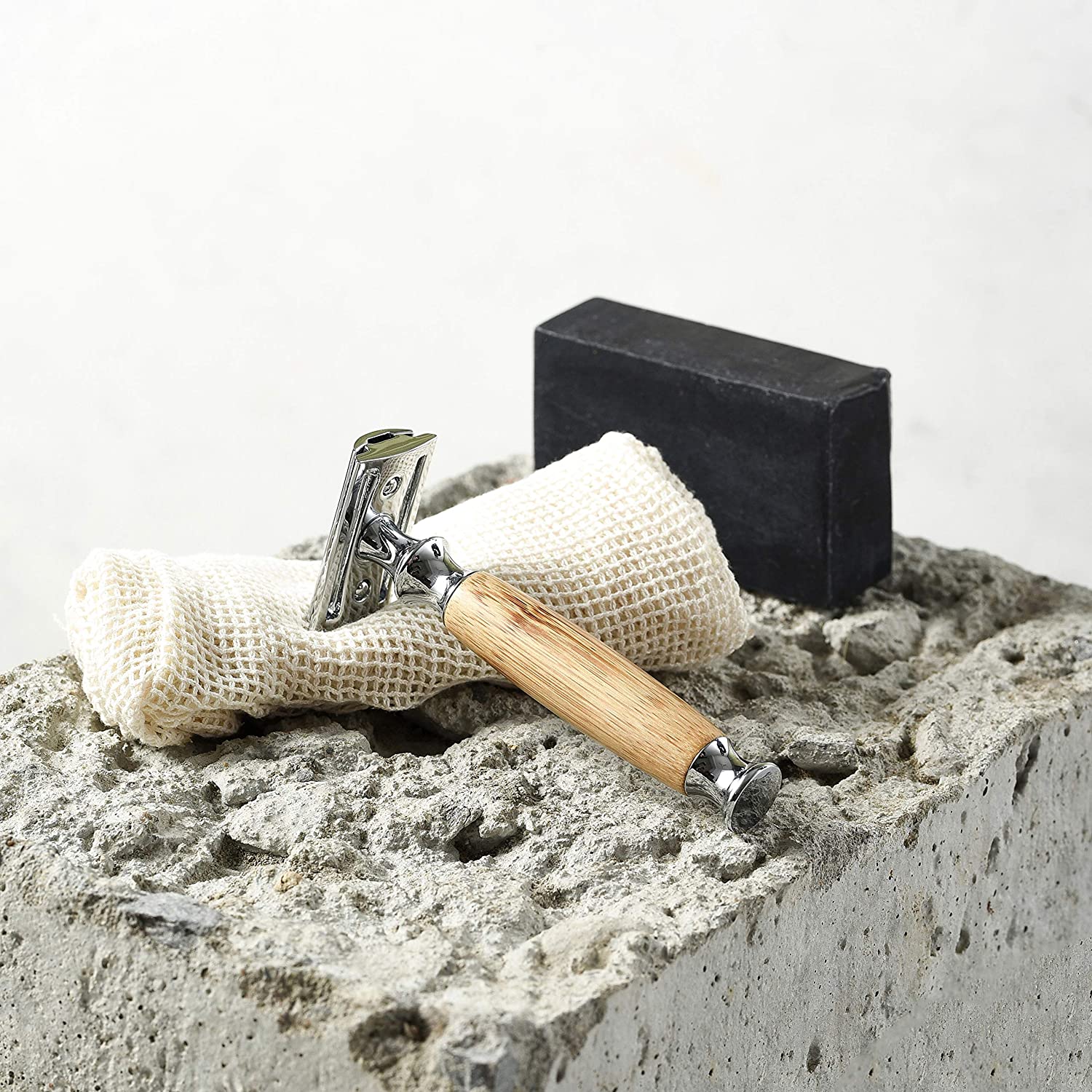 Jungle Culture Bamboo Safety Razor for Men & Women | Premium Eco Friendly Razor & Travel Bag | Fits