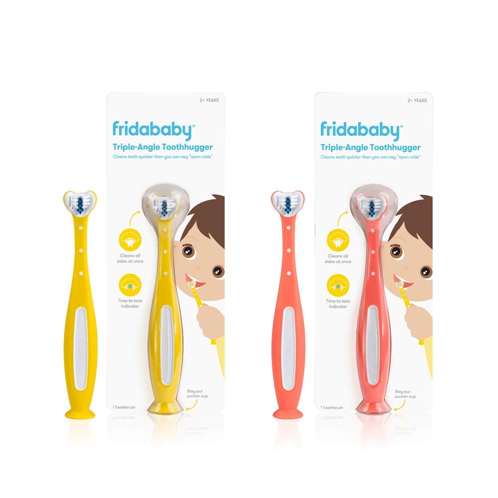 Triple-Angle Toothhugger Training Toothbrush for Toddler Oral Care 2-Pack