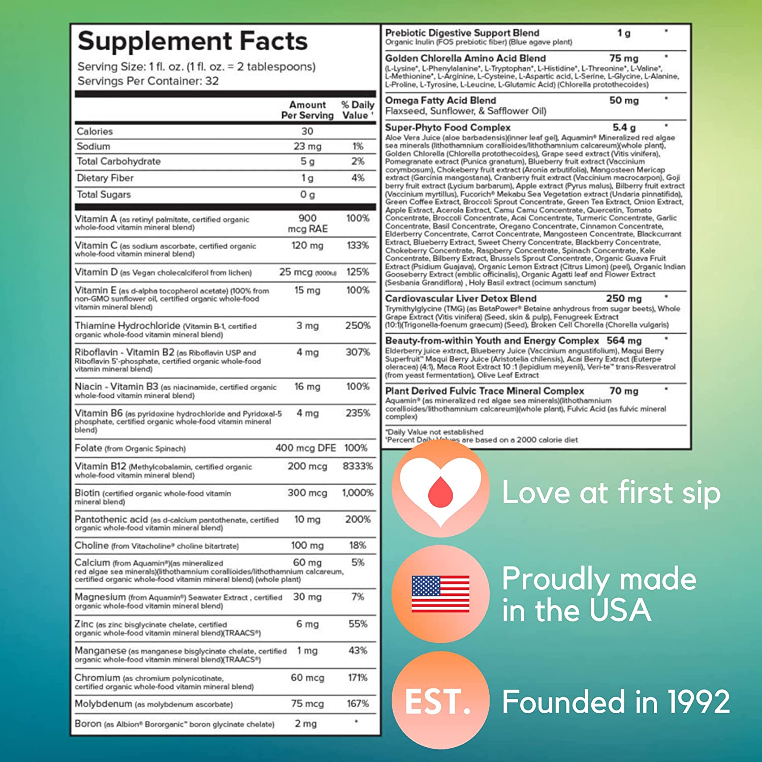 LiquidHealth Complete Multiple Liquid Multivitamin for Adults, Gluten-Free, Sugar-Free, Non-GMO, Veg