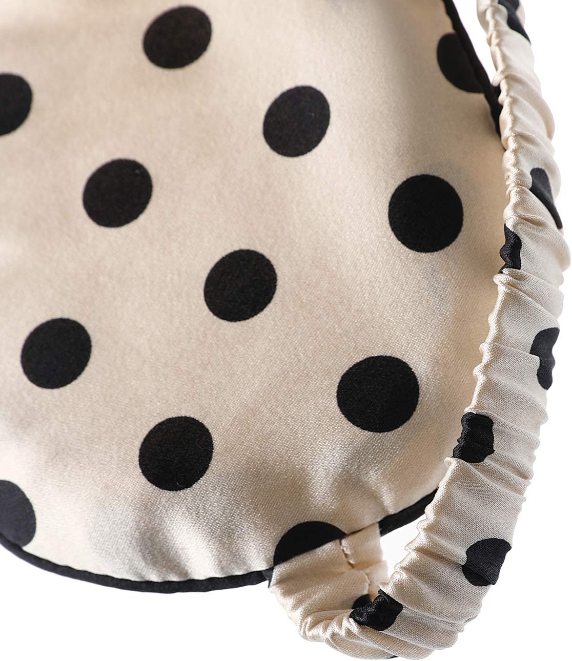 100% Mulberry Silk Sleep Eye Mask Blindfold with Adjustable Strap, Soft Silk Eye Cover for Women Men