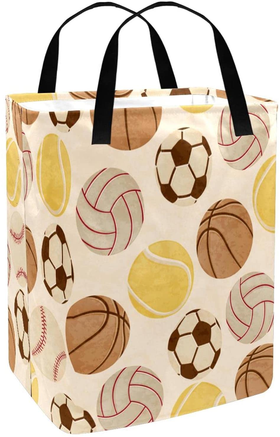 Sport Soccer Baseball Basketball Volleyball 60L Freestanding Laundry Hamper Collapsible Large Clothe