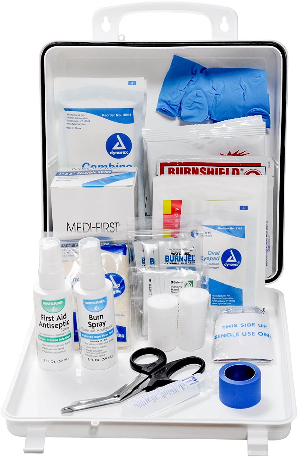 OSHA Class A Restaurant First Aid Kit with Blue Bandages Plastic Box by MFASCO