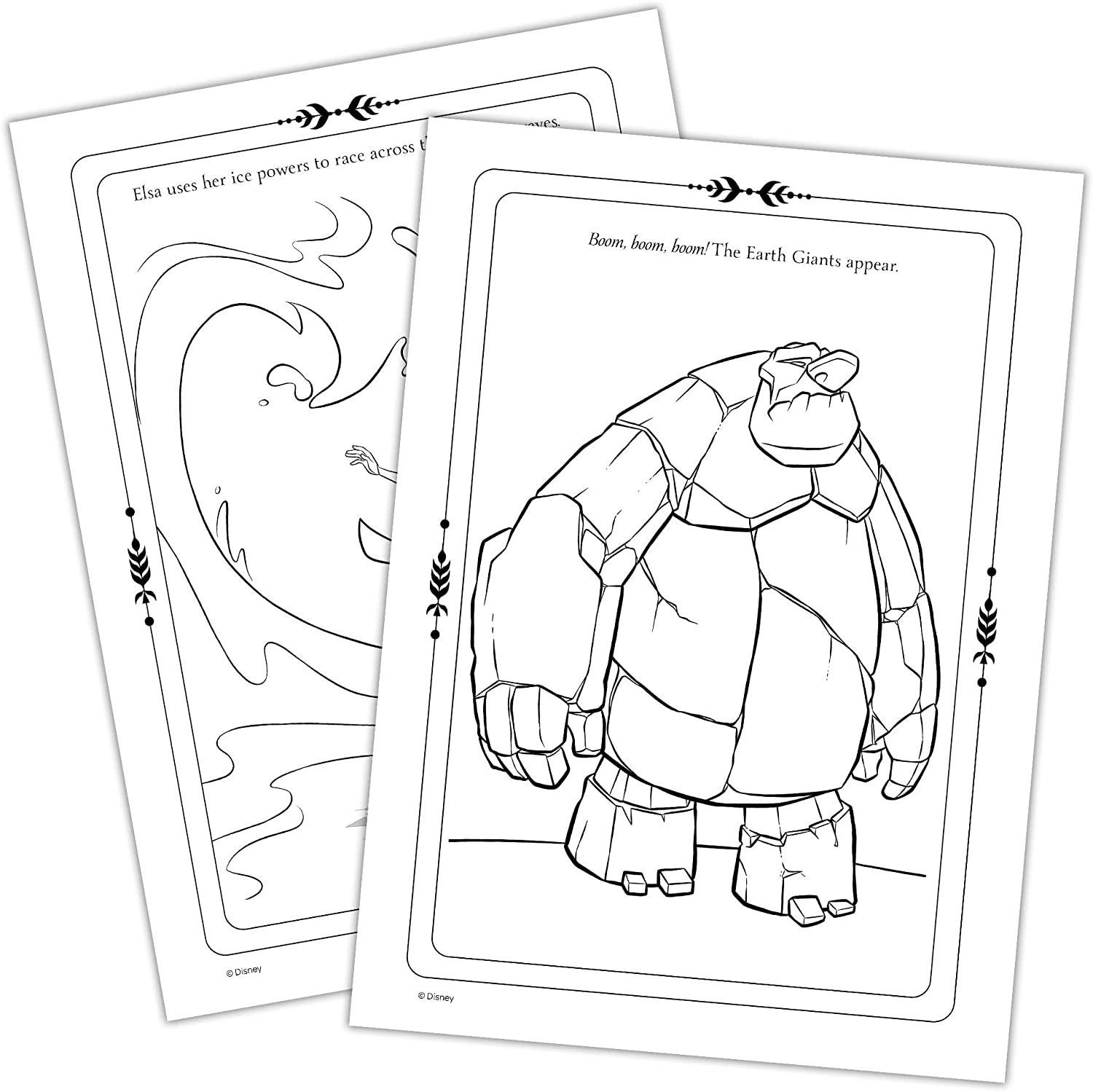 Disney Frozen 2 Elsa 32-Page Color by Number Activity Book with 8 Crayons 45824 Bendon