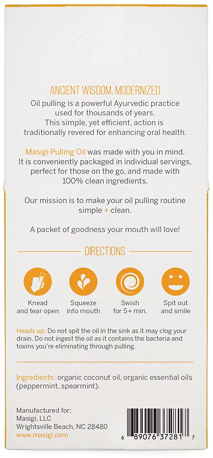 Masigi Activated Charcoal & Boost Coconut Oil Pulling Mouthwash Bundle