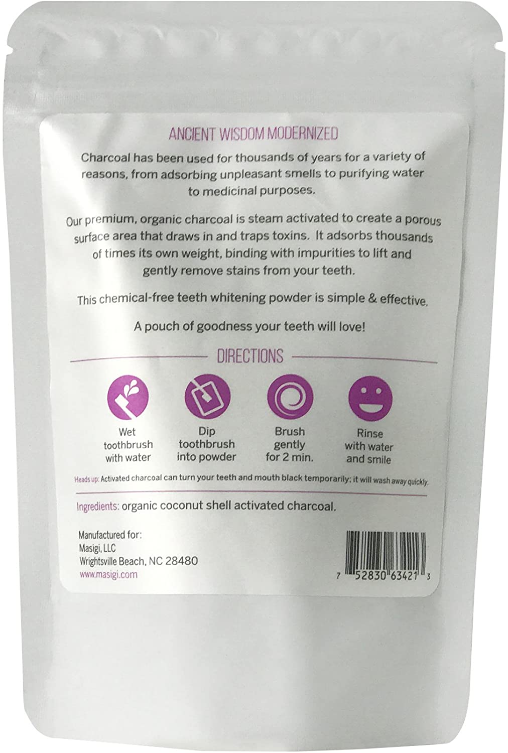 Masigi Activated Charcoal & Boost Coconut Oil Pulling Mouthwash Bundle