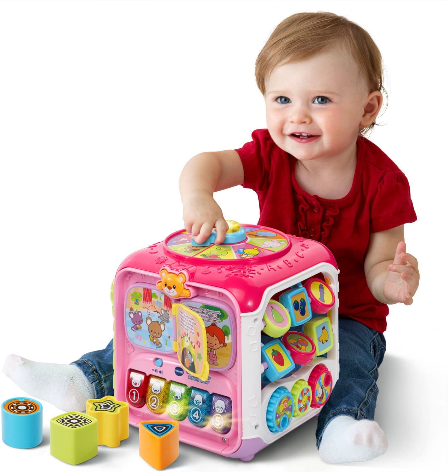 VTech Sort and Discovery Activity Cube (Frustration Free Packaging), Pink