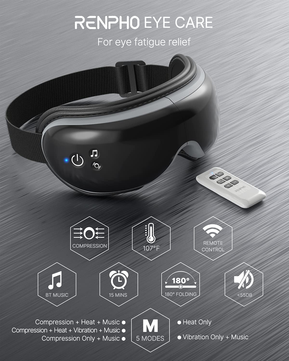 Eye Mask for Sleeping & RENPHO Eye Massager with Heat