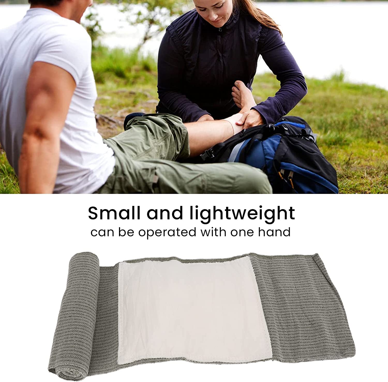 Israeli Emergency Bandage Elastic Compression Bandage One Hand Operation for Hemostatic First Aid To