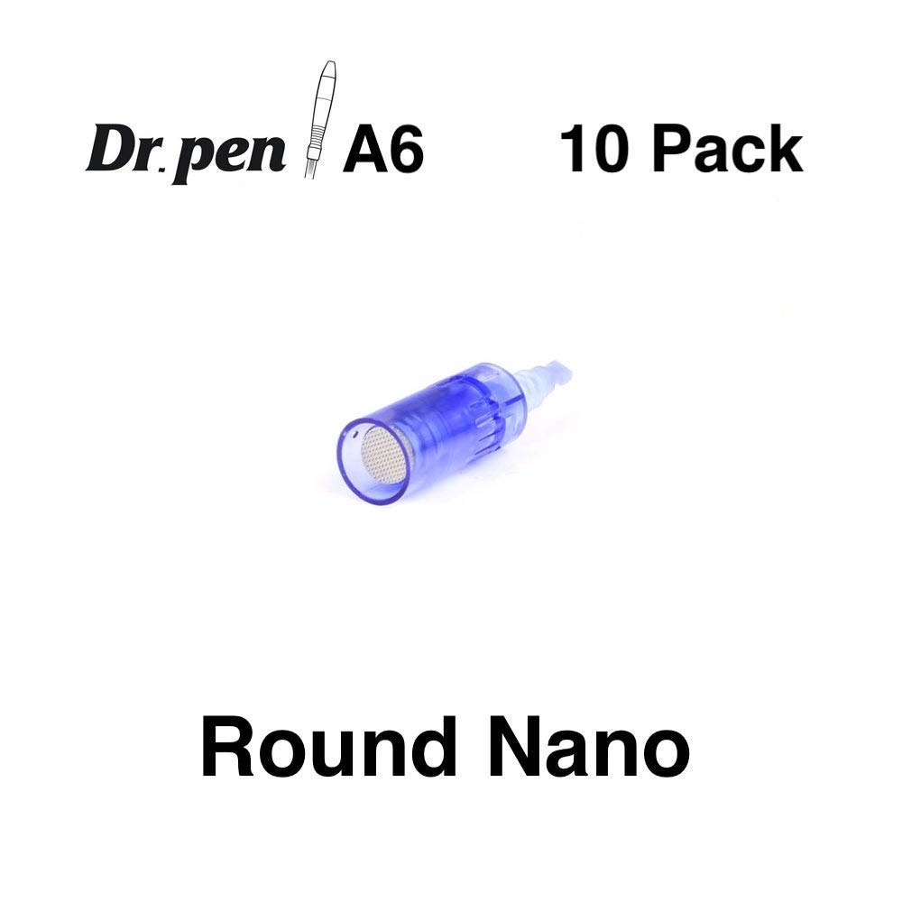 Dr. Pen A6 Replacement Cartridges Round Nano (10 Pack)