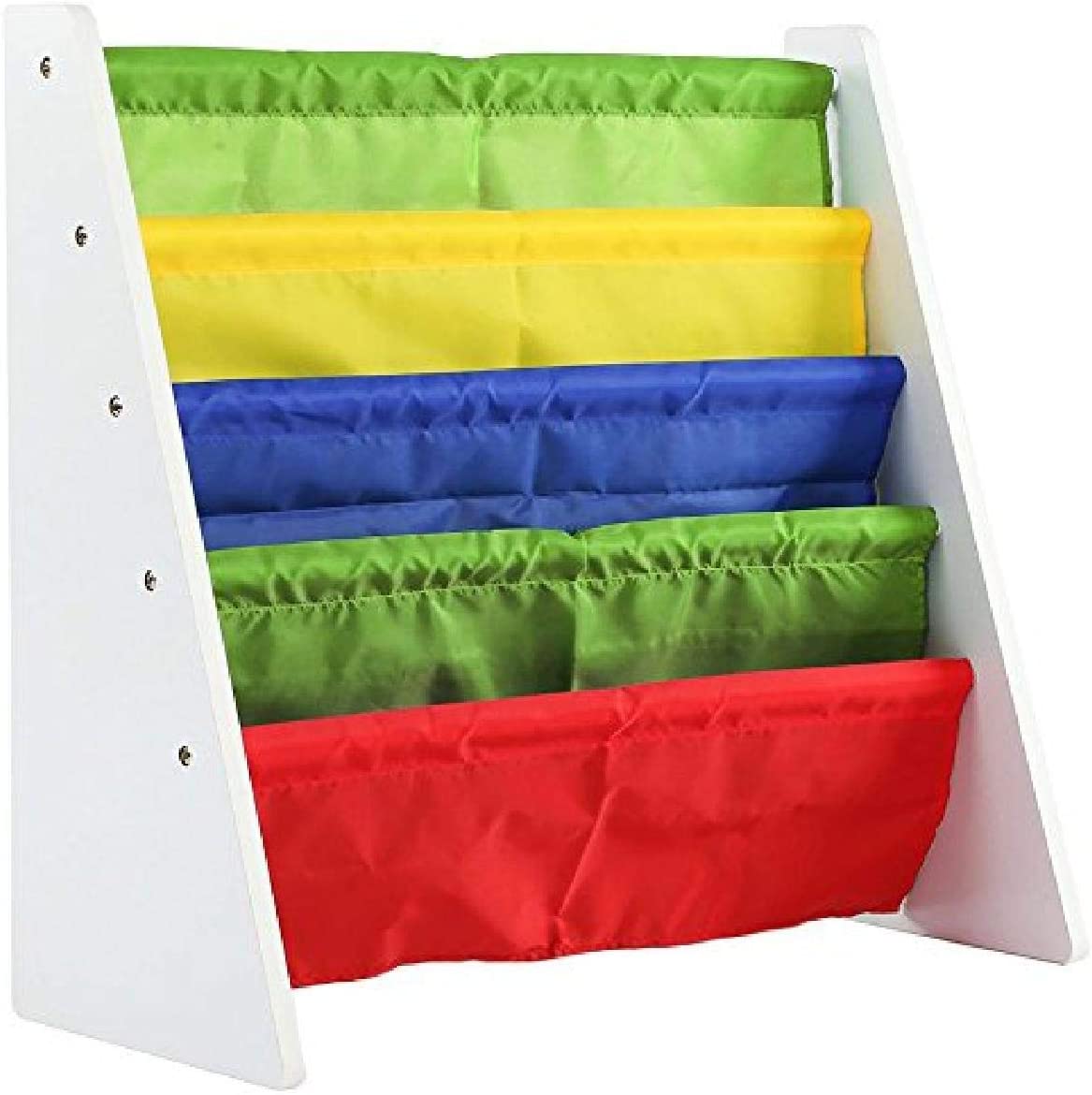 Humble Crew, White/Primary Kids' Toy Storage Organizer with 12 Plastic