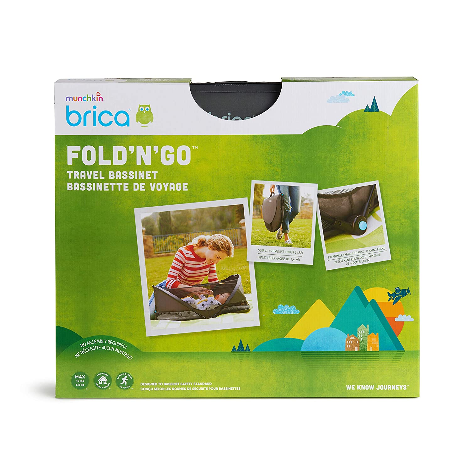 Munchkin Brica Fold N' Go Travel Grey