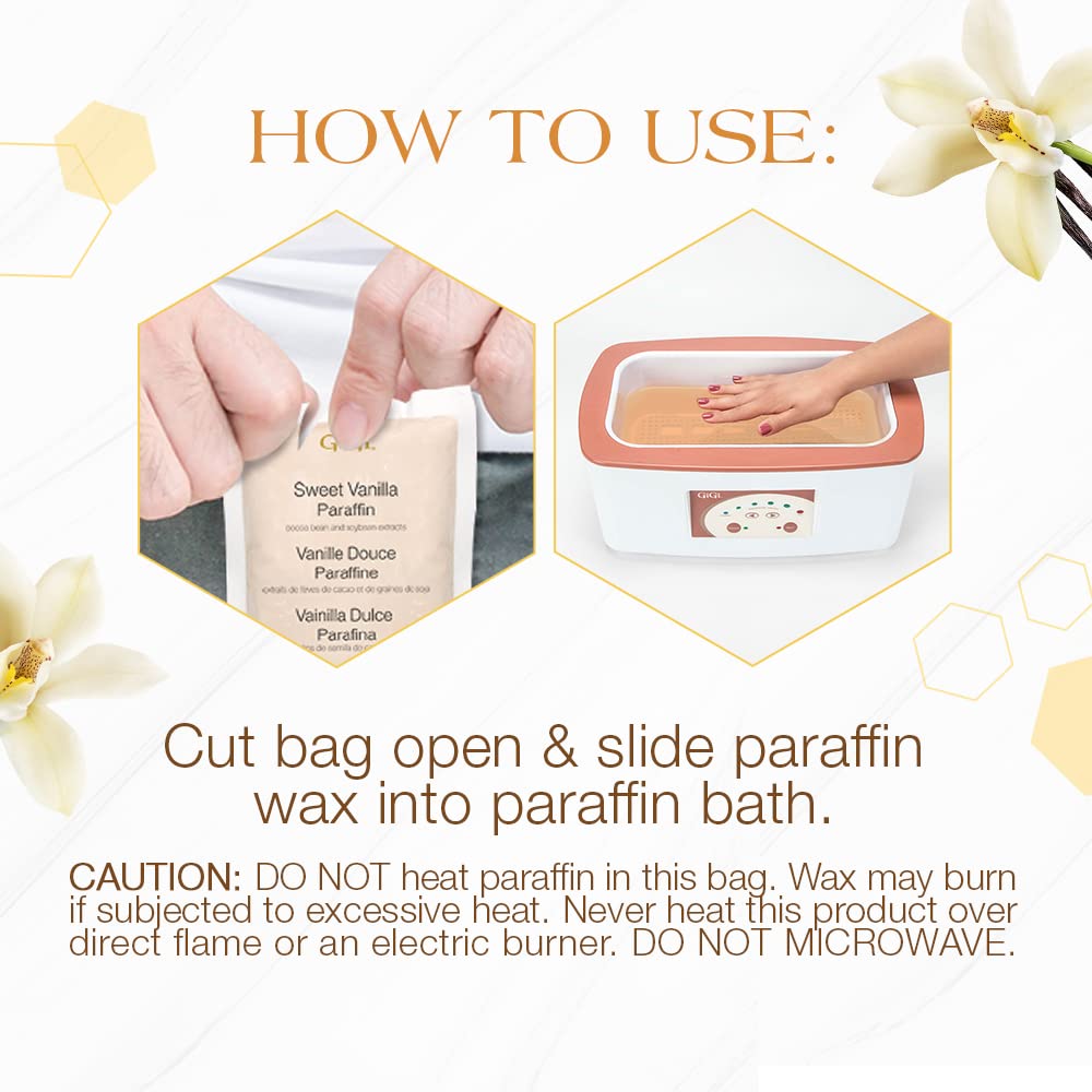 GiGi Digital Paraffin Bath with GiGi Peach Paraffin Wax, 6 lbs.