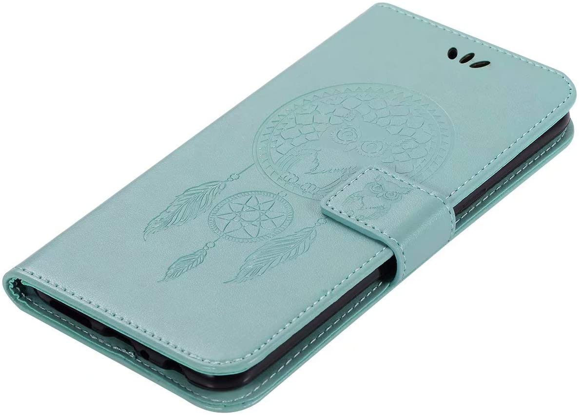 for Samsung Galaxy Note 10 Case, Shockproof PU Leather Flip Case Notebook Wallet Cover Embossed Cute