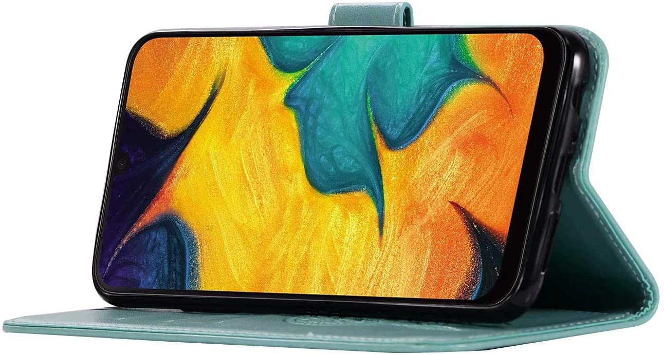 for Samsung Galaxy Note 10 Case, Shockproof PU Leather Flip Case Notebook Wallet Cover Embossed Cute