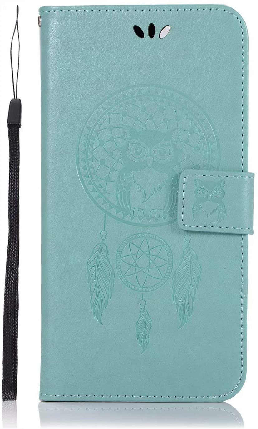 for Samsung Galaxy Note 10 Case, Shockproof PU Leather Flip Case Notebook Wallet Cover Embossed Cute