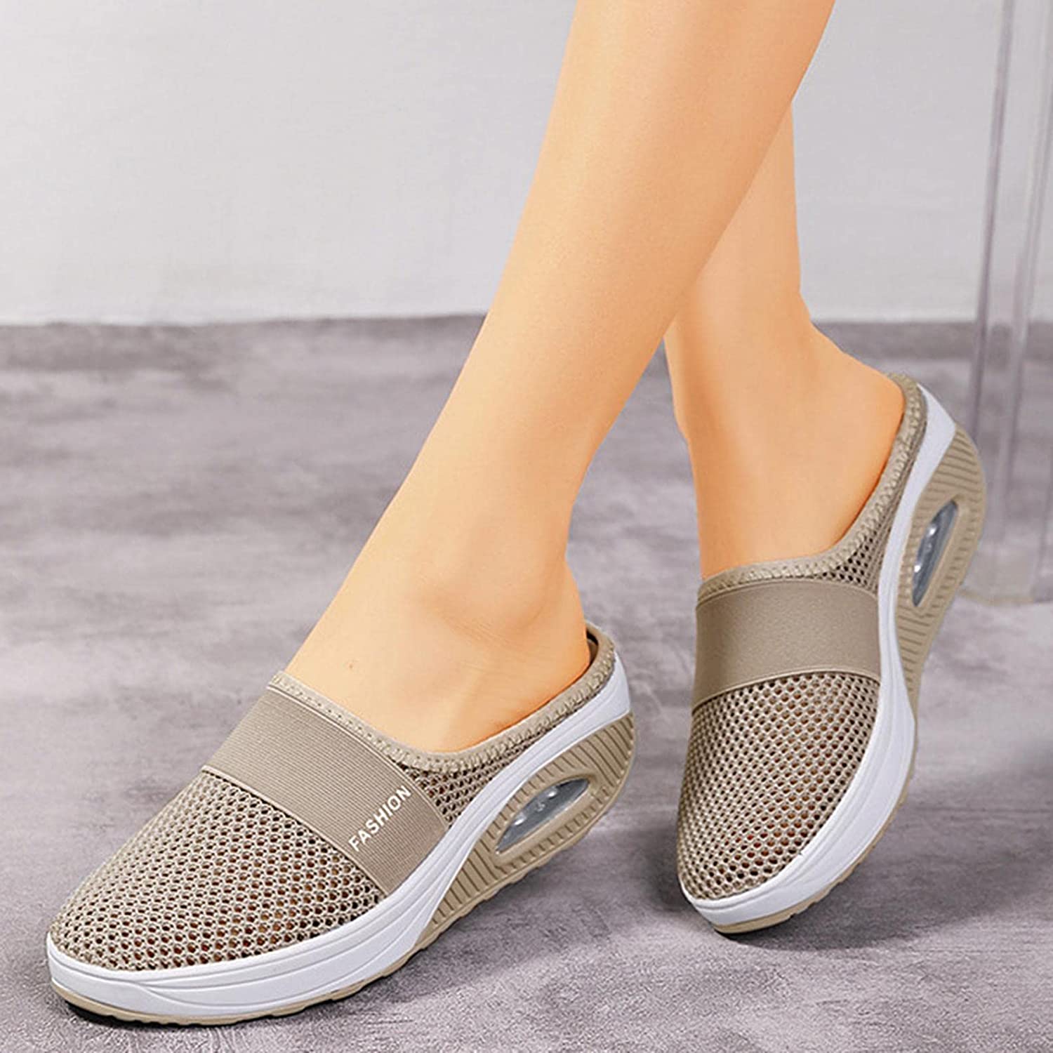 Walking Shoes Women Plantar Fasciitis Air Cushion Comfort Mesh Shoes Orthopedic Diabetic Walking Sho