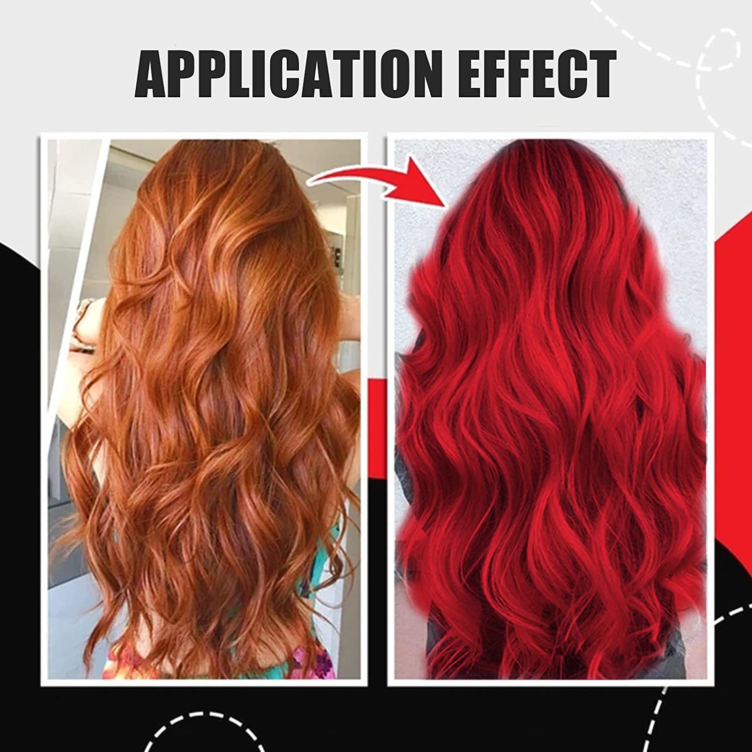 LAJI Color Dye Hair Wax Hair Styling Natural Fluffy Color Disposable Dye 30ML (30ML, purple)
