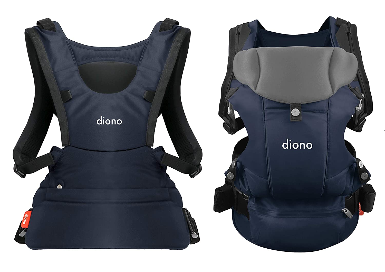 Diono Carus Essentials 3-in-1 Baby Carrier, Front Carry & Back Carry, Newborn to Toddler up to 33 lb