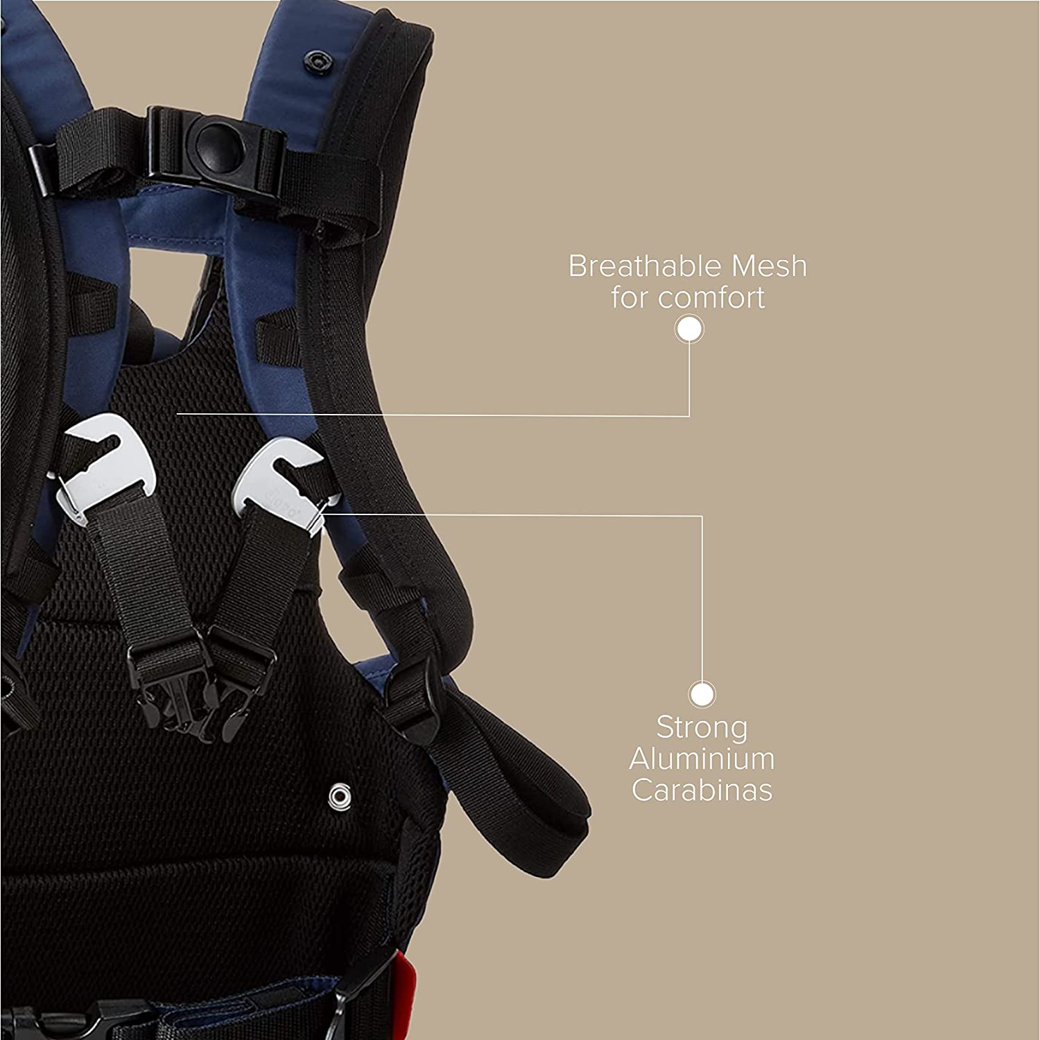 Diono Carus Essentials 3-in-1 Baby Carrier, Front Carry & Back Carry, Newborn to Toddler up to 33 lb