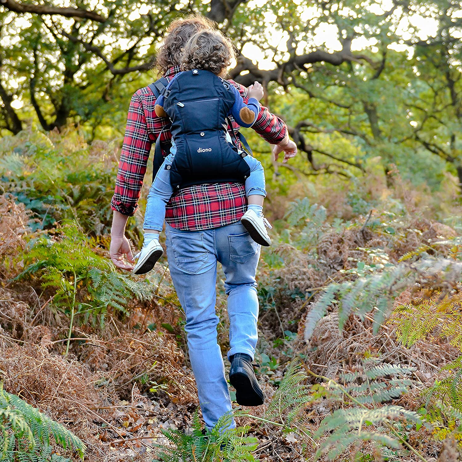 Diono Carus Essentials 3-in-1 Baby Carrier, Front Carry & Back Carry, Newborn to Toddler up to 33 lb