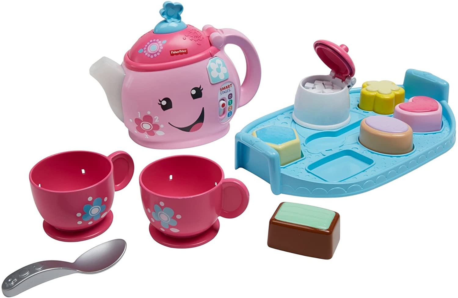 Fisher-Price Laugh & Learn Sweet Manners Tea Set, Brown/A