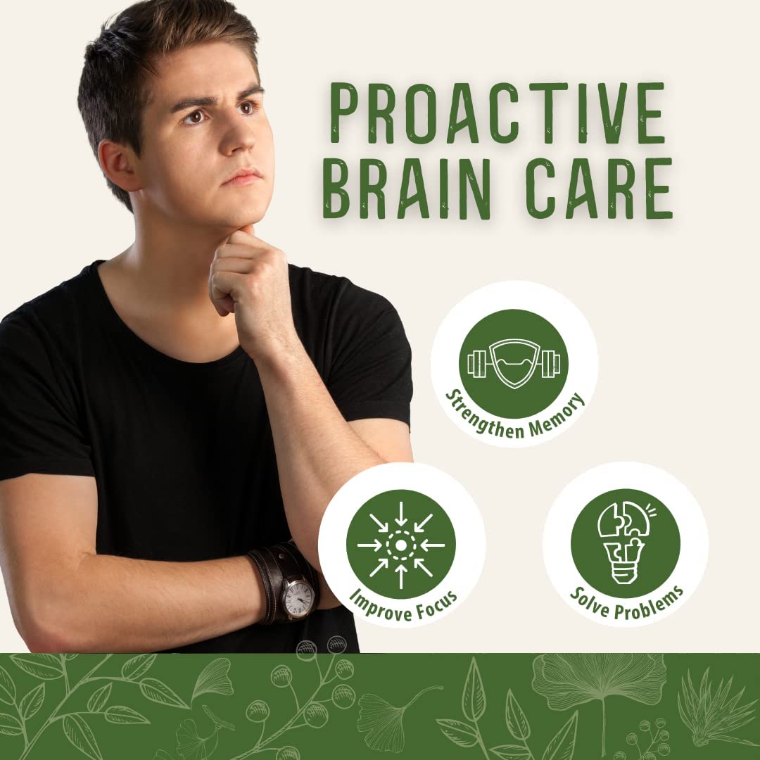 Medicine Man Plant Co. - The Brain Pill – Mental Energy, Memory, Focus, Motivation - Lions Mane, G