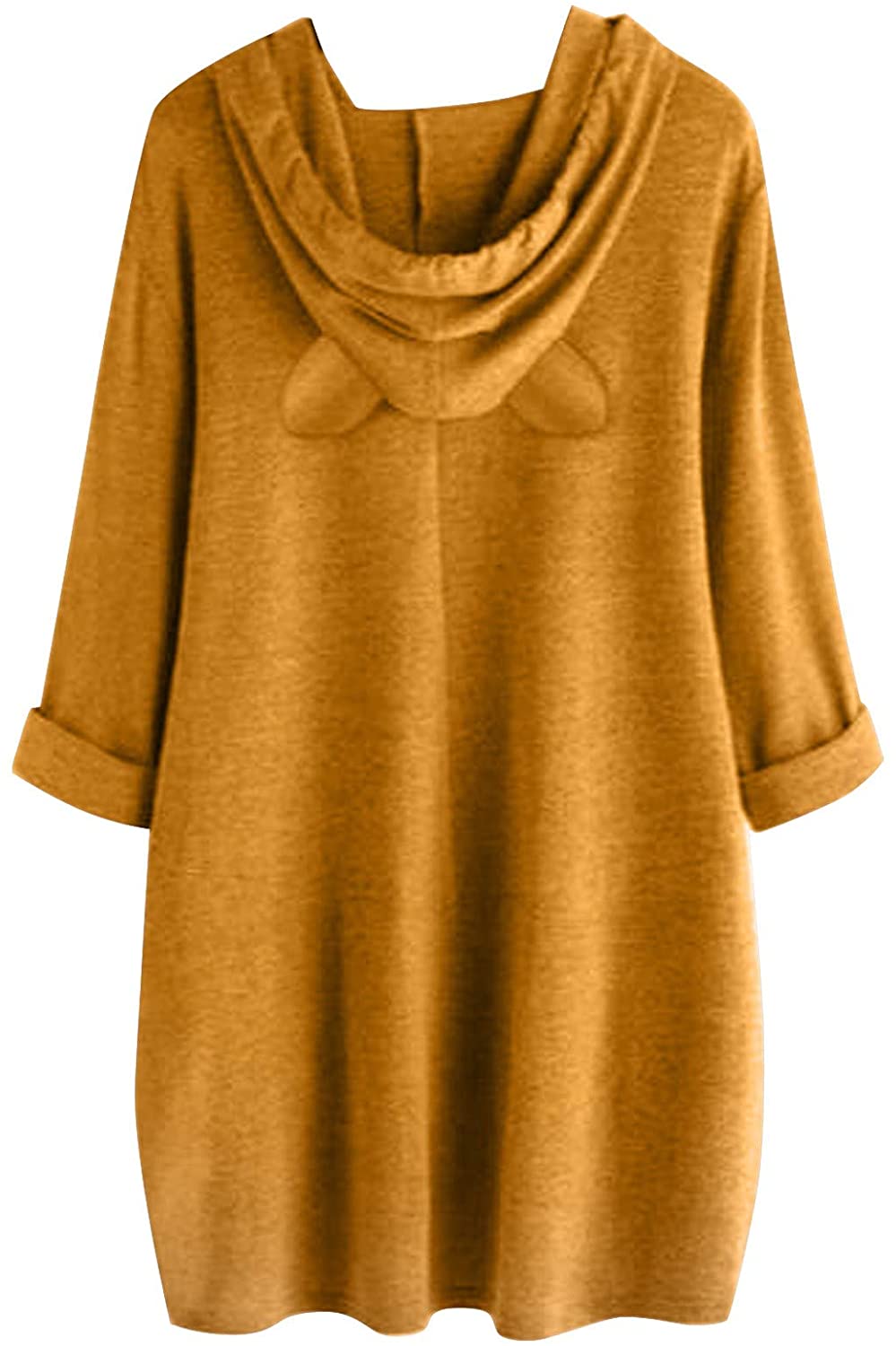 Dosoop Womens Long Sleeve Pocket Tops, Christmas Reindeer Print Hoodie Sweater Sweatshirt Hooded Pul