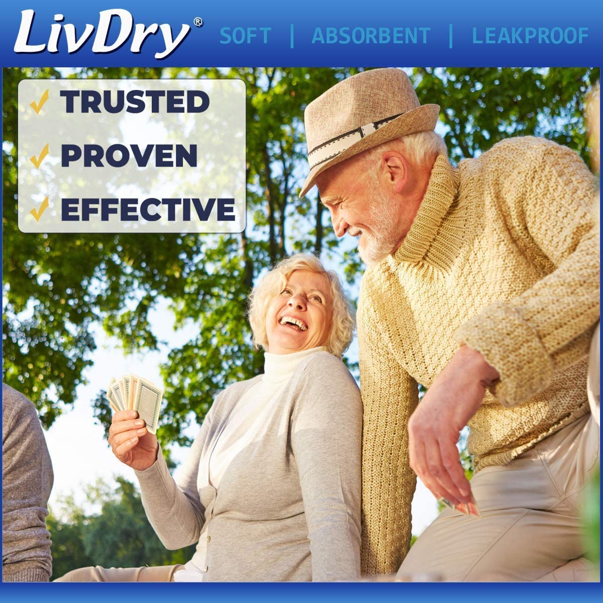 LivDry Adult S Incontinence Underwear + Powerful 600 Booster Pad Inserts for Men and Women | Extra A