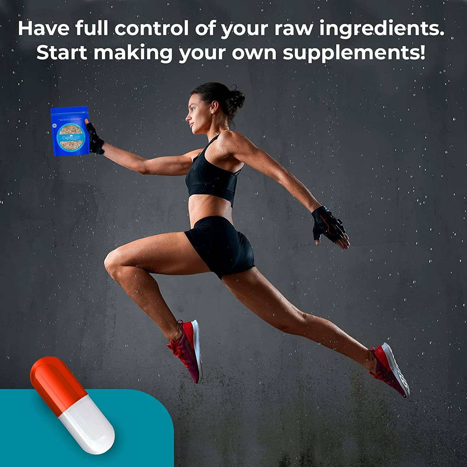 Capsuline - Size 000 Empty Gelatin Capsules - 100 Count Empty Pill Capsules - DIY Supplement Capsule