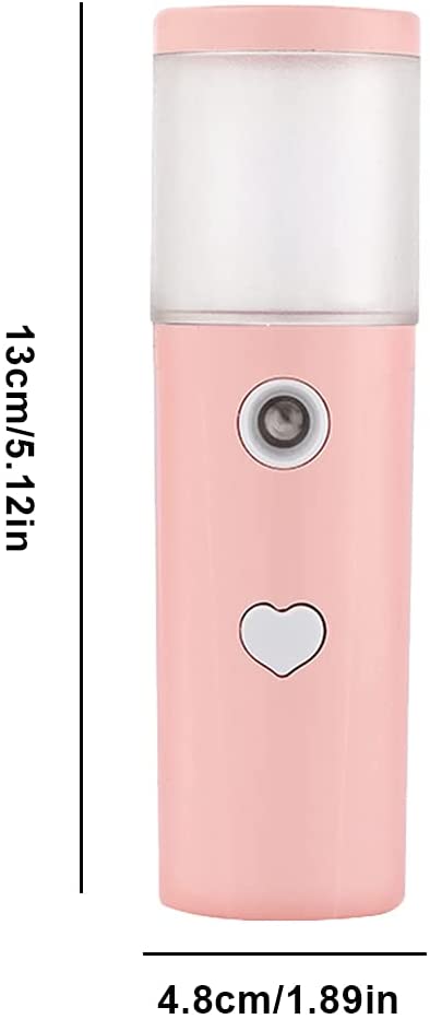 Face Mist Steamer Handy Mini Mister 27ml Facial Handy Sprayer Hydrating Mister USB Rechargeable for 