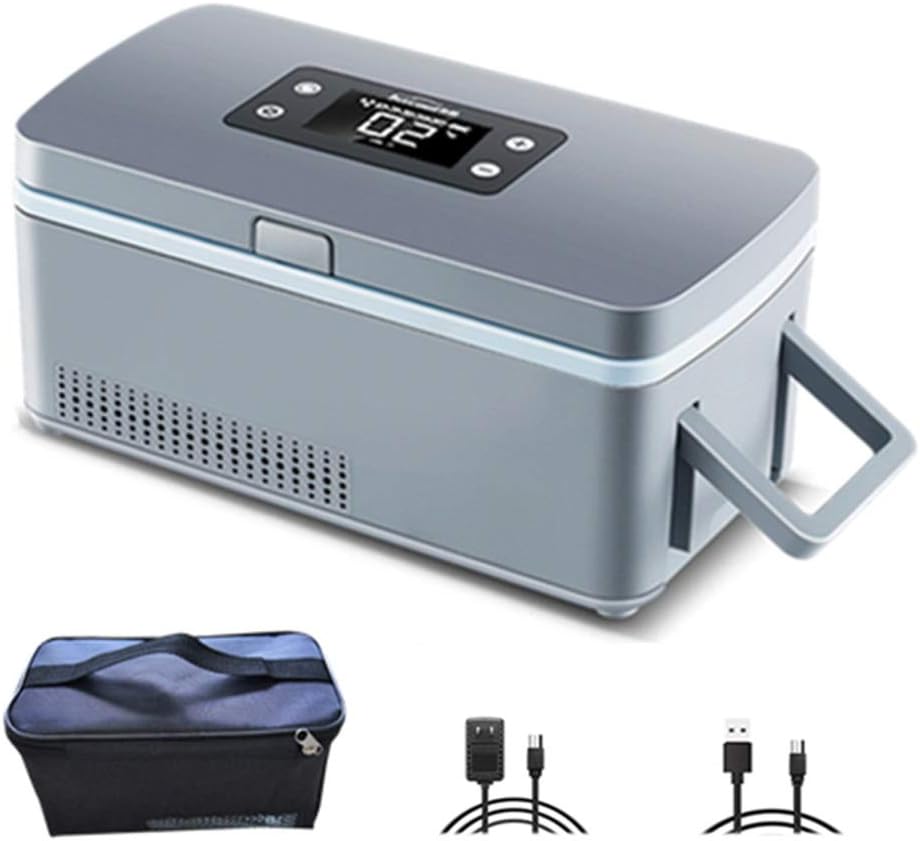 Ww Insulin Cooler with Lithium battery2 for Car, Travel, Home - Portable Car Refrigeration Case/Smal