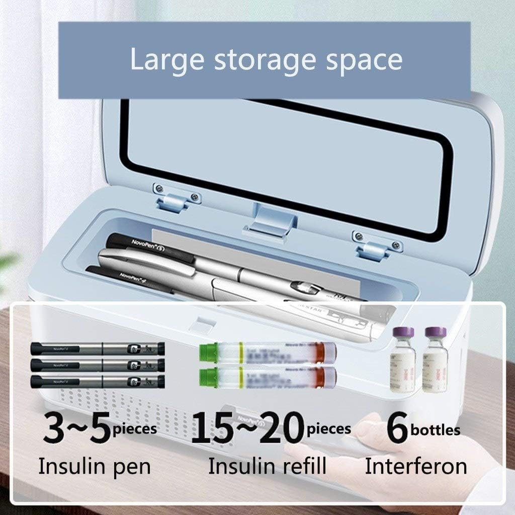 Ww Insulin Cooler with Lithium battery2 for Car, Travel, Home - Portable Car Refrigeration Case/Smal