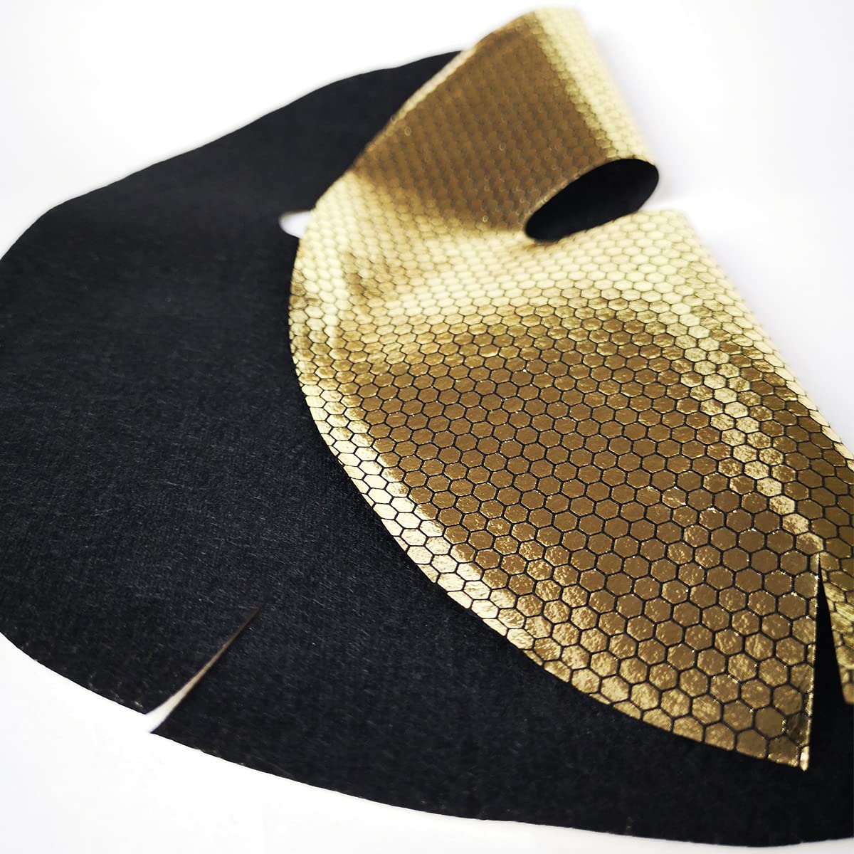 NING SEVEN FANG 24K Gold Gel Collagen Facial Masks -Fullerene Honeycomb Inner Outer Double with Mois