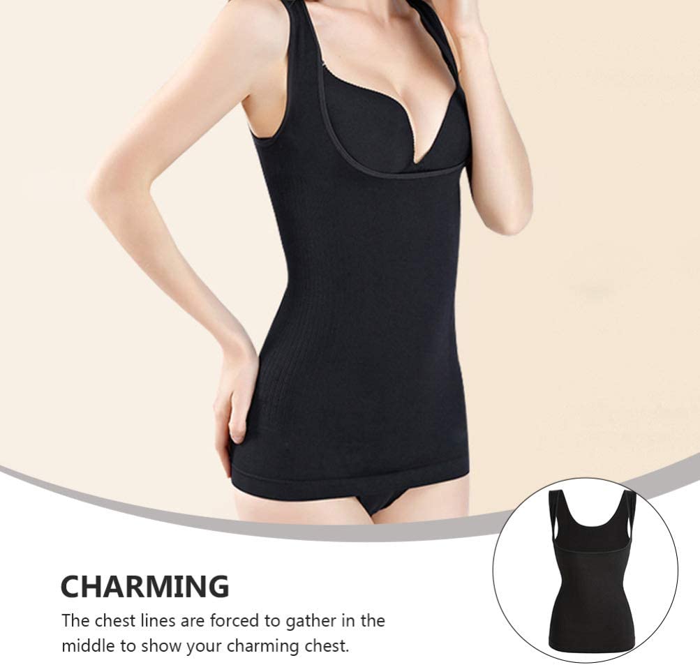 EXCEART Women Waist Trainer Shapewear Vest Seamless Body Shaper Tummy Control Workout Tank Top Corse