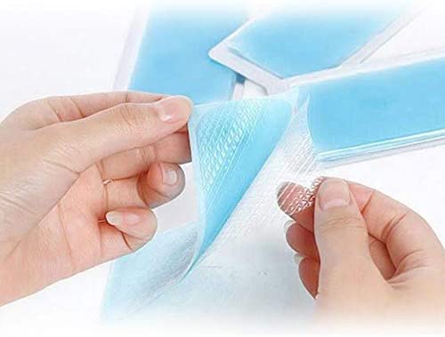 Lolicute 15pcs Cooling Gel Patch,Cooling Gel Fever Cooling Patch,Cooling Forehead Gel Patch,Headache