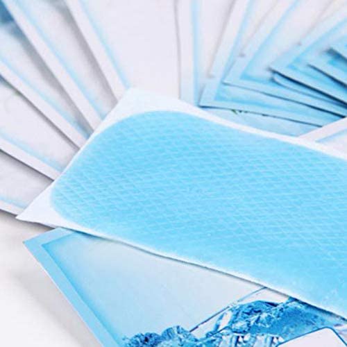 Lolicute 15pcs Cooling Gel Patch,Cooling Gel Fever Cooling Patch,Cooling Forehead Gel Patch,Headache